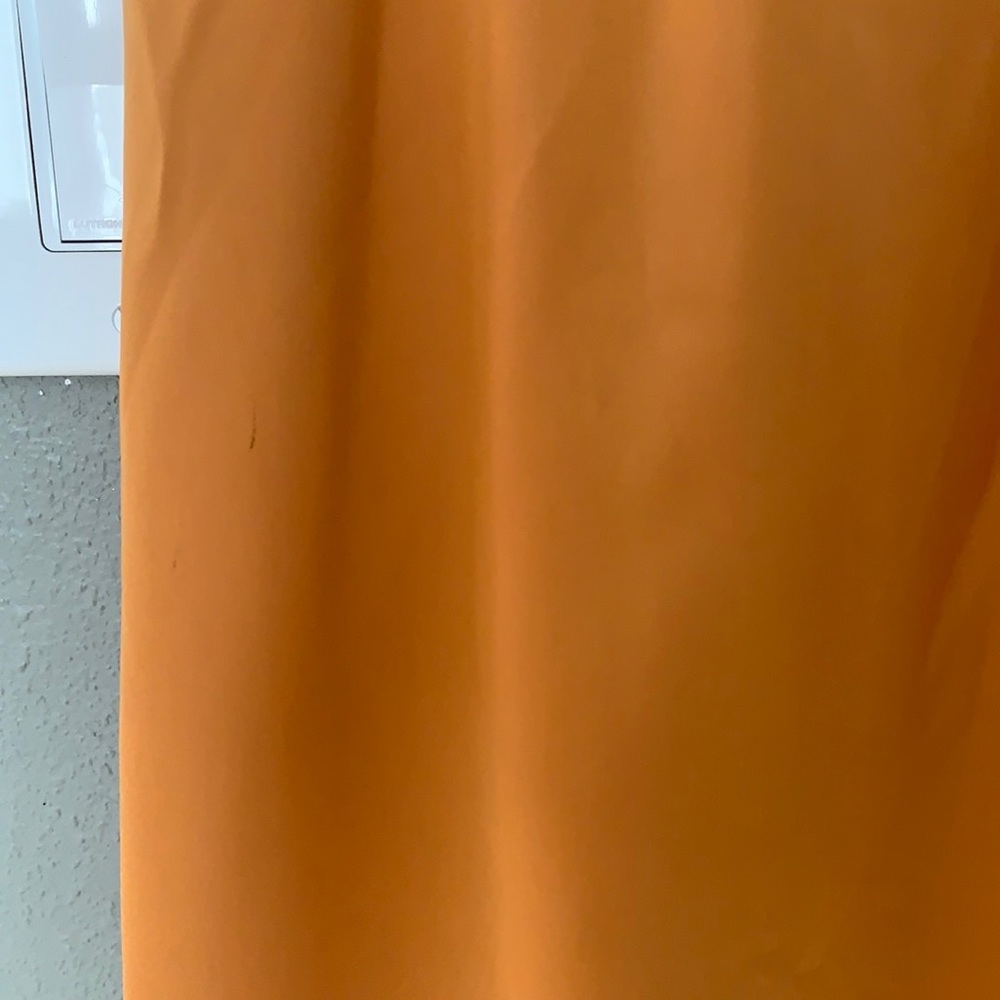 NWT Express Satin Orange High Low Dress - Picture 7 of 11